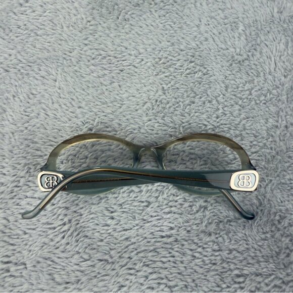 Balenciaga Paris NWT Women Cat Eye Green Glasses Non Prescription BAL 0117 Italy - Picture 12 of 16